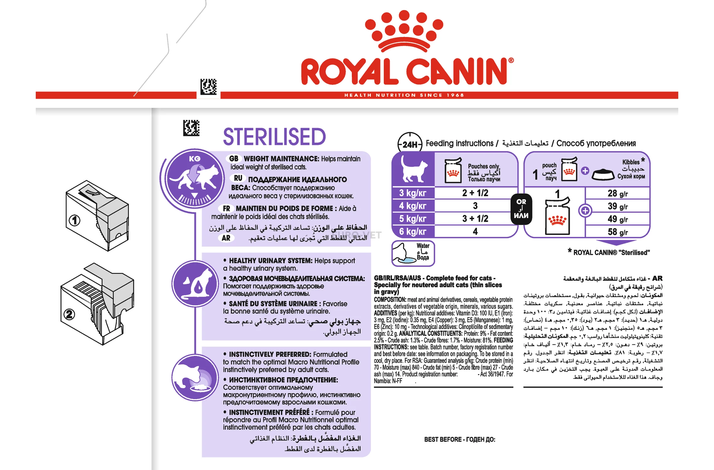 Royal canin sterilised in gravy cheap